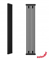 Zehnder Z-2180/08 N12 3/4" чёрный вертикальный радиатор RAL 9217 matt Zehnder Z-2180/08 N12 3/4" чёрный вертикальный радиатор RAL 9217 matt
